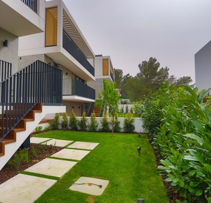 Plantas de exterior de uma casa