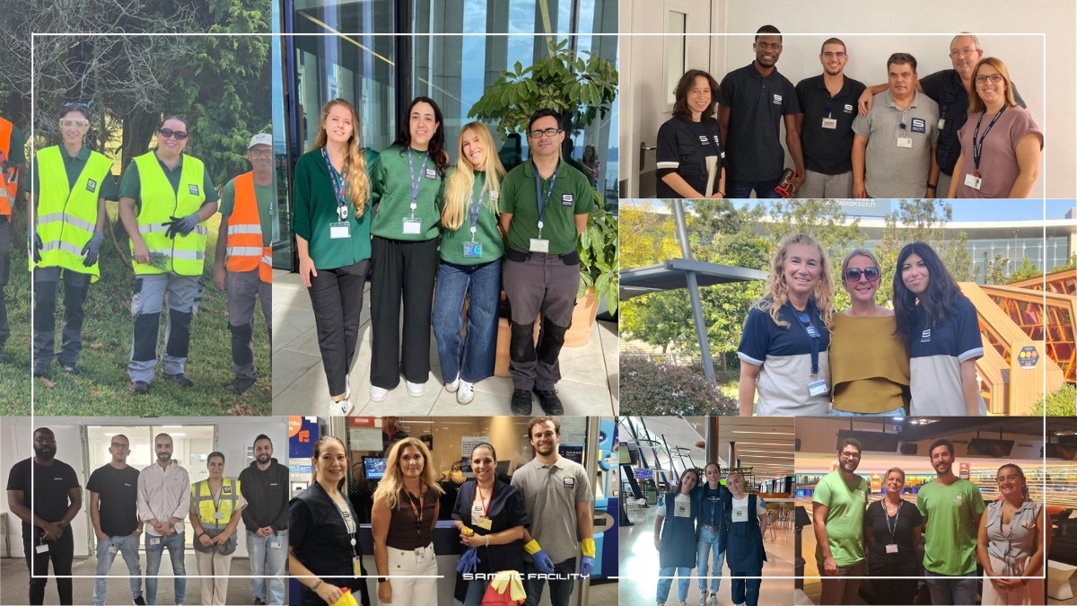 LINKING DAY Conjunto de colaboradores da SAMSIC e PFC a trabalharem nas diferentes áreas