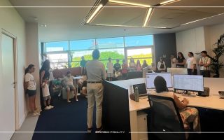 Crianças nas instalações da SAMSIC - SAMSIC JUNIOR